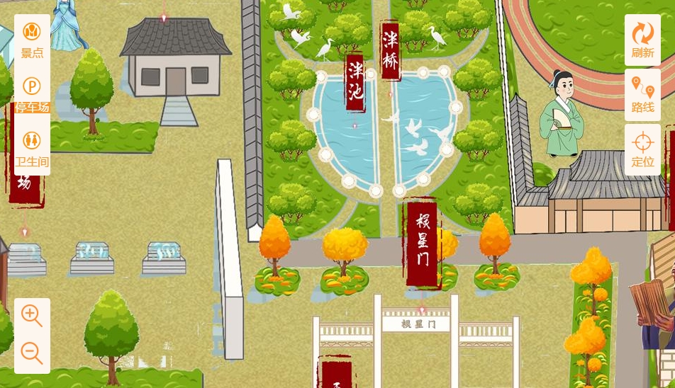 莲池手绘地图景区语音讲解导览系统：智慧景区建设的基石